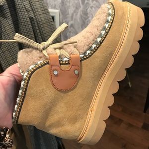 See By Chloe Suede & Shearling Boots